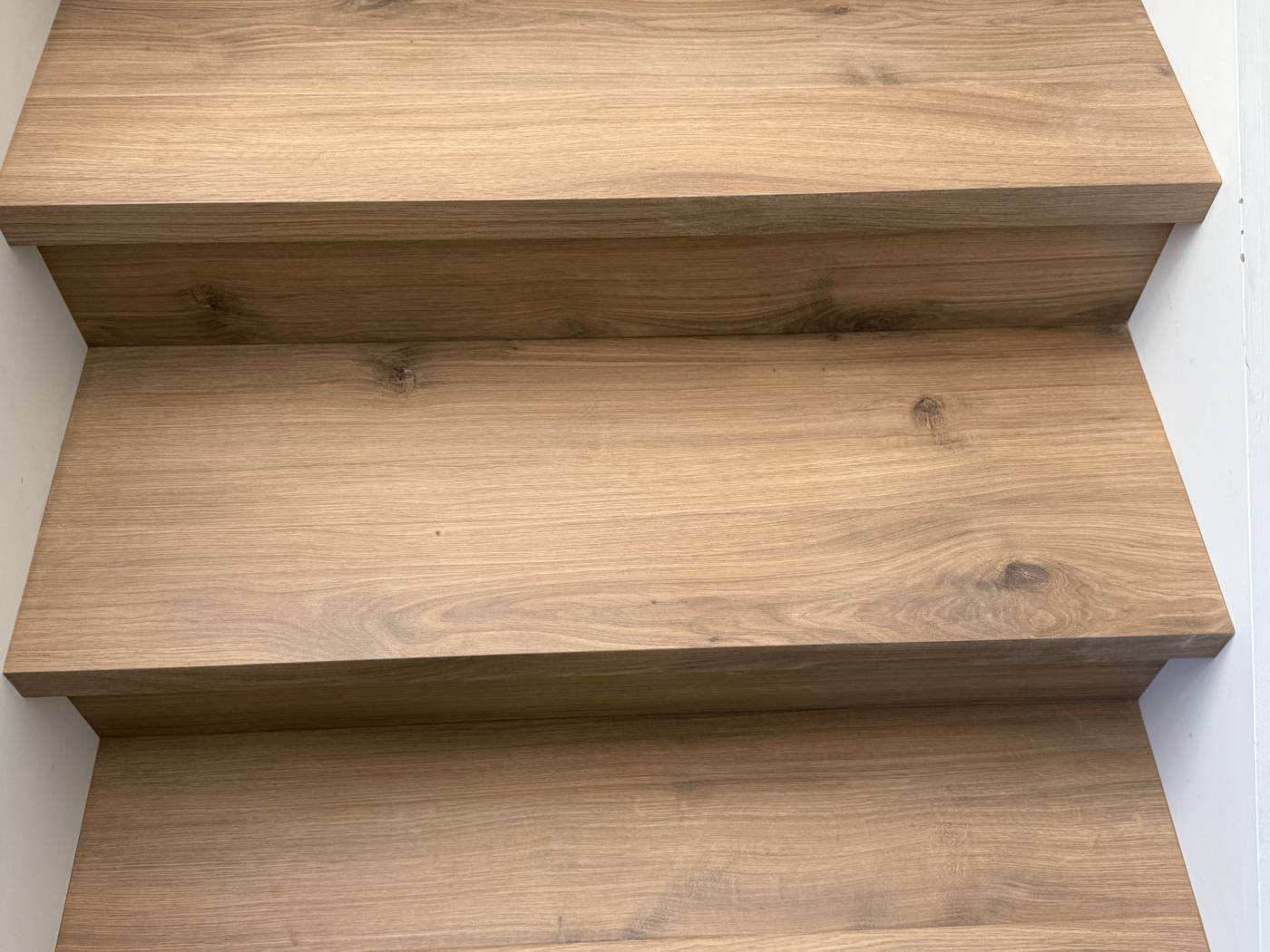 Close-up of stair treads and nosings